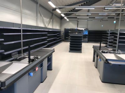 VVN team leverte leveringsutstyr og monteringsarbeider i den nye butikken til butikkjeden "TOP" i Sigulda.10